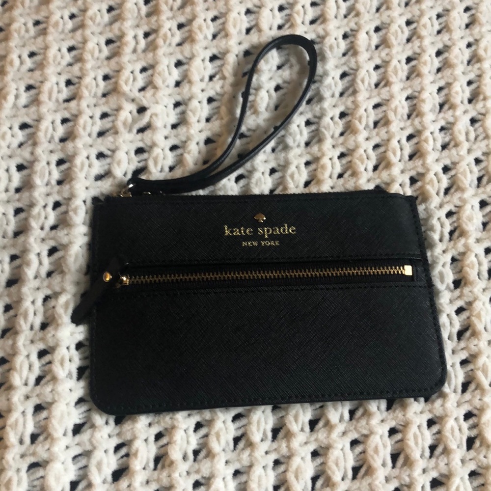 Kate Spade ♠️ Black Wristlet